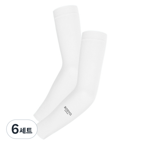 바디큐 자외선차단 스포츠 쿨토시, 화이트, 6세트