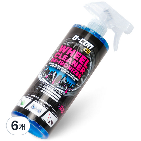디콘 V4 철분 분진 휠 클리너, 500ml, 6개