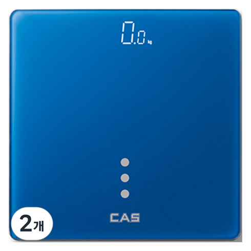 카스 디지털 LED 체중계, H24, blue, 2개