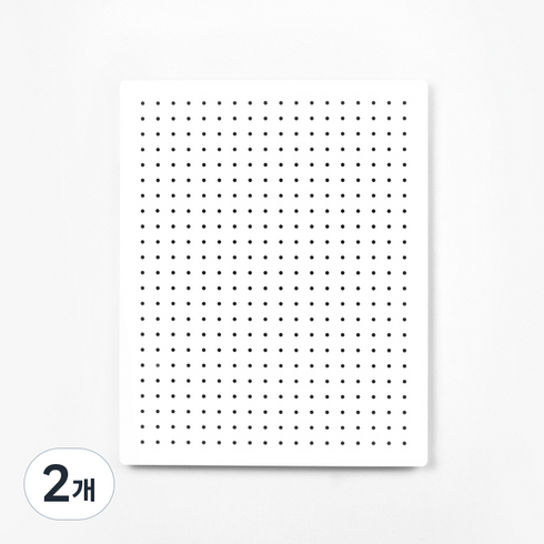 타공판닷컴 인테리어 모던 타공판 400 x 500 mm, 2개, 화이트