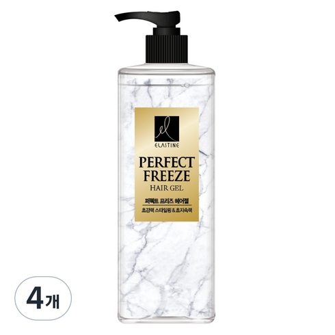 엘라스틴 퍼펙트 프리즈 헤어젤, 450ml, 4개