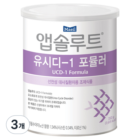 앱솔루트 유시디1 포뮬러, 350g, 3개