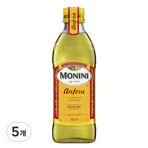 모니니 안포라 퓨어 올리브 오일, 500ml, 5개