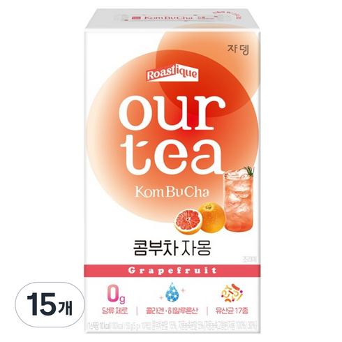 아워티 콤부차 자몽, 5g, 10개입, 15개
