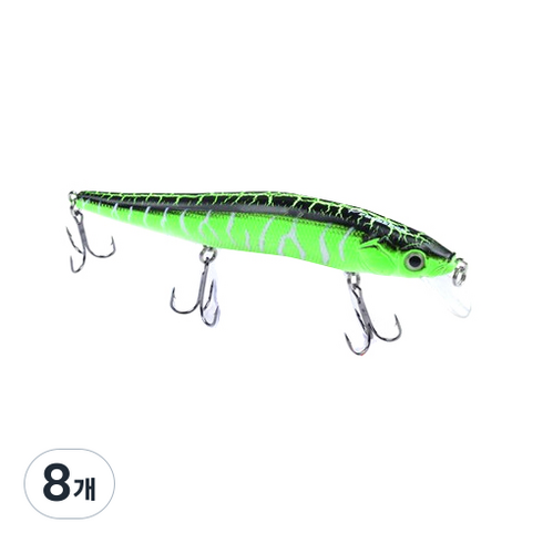 어서오이소 PROBEROS 플래그쉽 하드베이트 3D, c, 8개, 14.71g