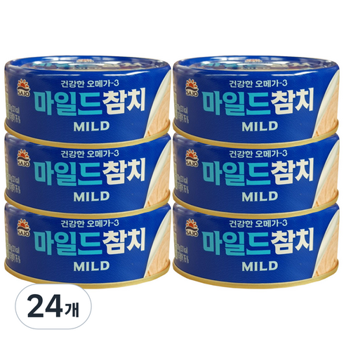 사조참치 마일드, 210g, 24개