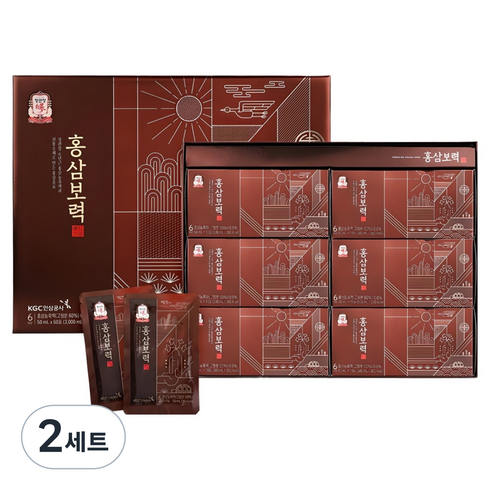 정관장 홍삼보력 50ml x 60포 + 쇼핑백, 3L, 2세트