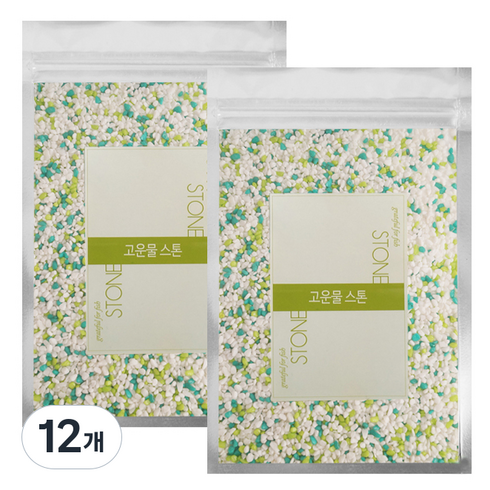 고운물 칼라스톤 1 kg, 그린, 12개