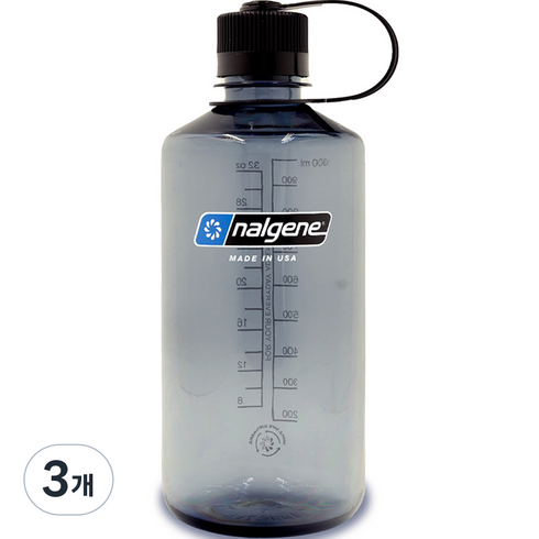 날진 서스테인 내로우 마우스 보틀, 그레이, 1L, 3개
