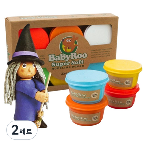 호안미로 베이비루 곡물클레이, 6색, 825g, 2세트