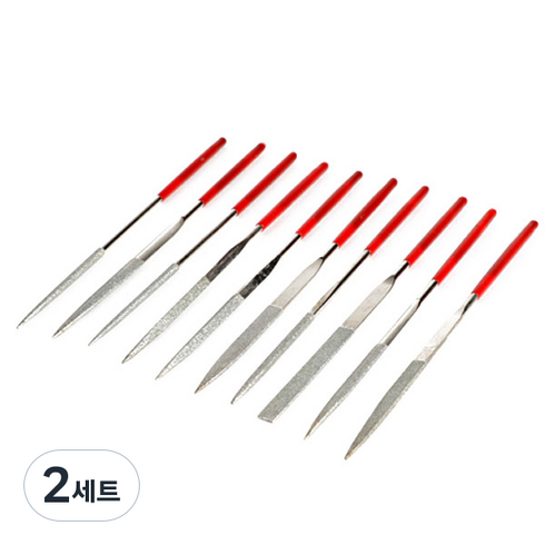 J&C무역 다이아몬드 야스리 140mm 세트, 10종, 2세트