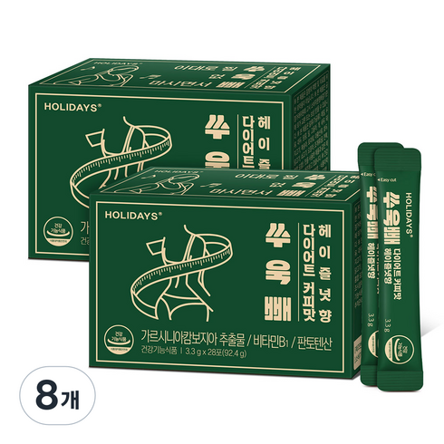 홀리데이즈 쑤욱빼 다이어트 커피맛 헤이즐넛향 28포, 92.4g, 8개