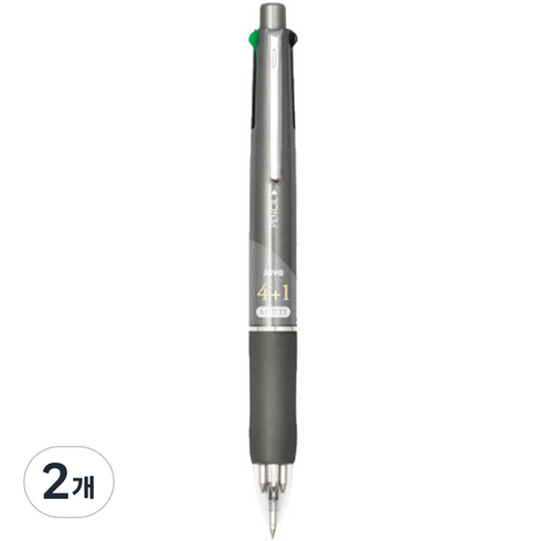 자바펜 제트4+1 멀티펜 0.7mm, 실버, 2개