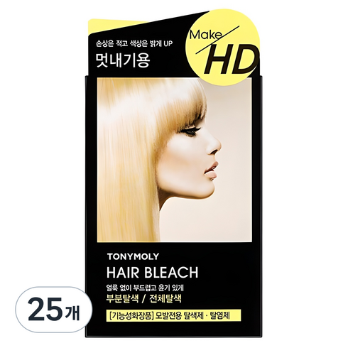 토니모리 메이크 에이치디 헤어 블리치 탈색제, 25개, 10g