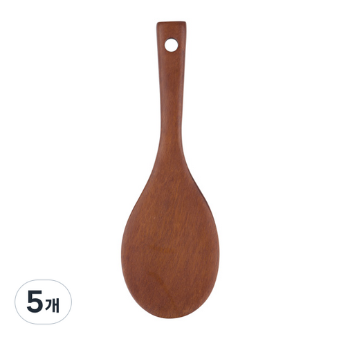 니코트 우드 주걱, 혼합 색상, 5개
