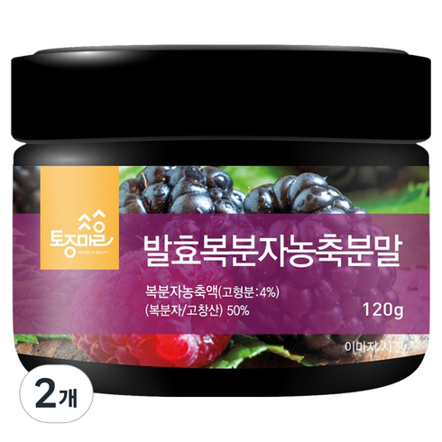 토종마을 발효복분자농축분말 국산 고창산, 120g, 2개