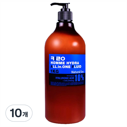 키로코스 내추럴수 옴므 하이드라 올인원 플루이드, 1kg, 10개