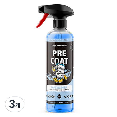 글로스브로 프리코트 전처리 세정제, 3개, 500ml