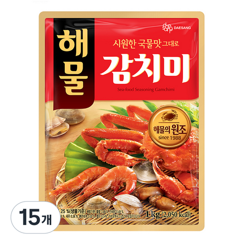 대상 해물 감치미 분말 조미료, 1kg, 15개