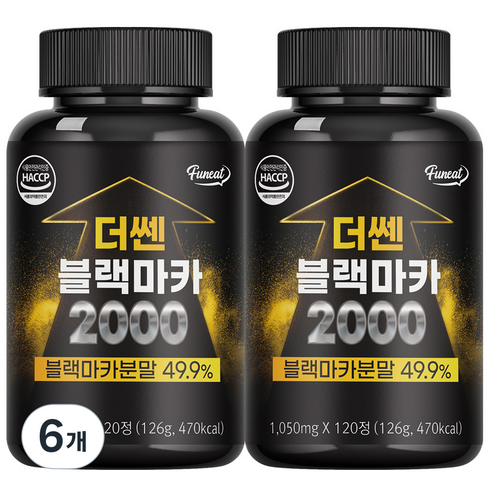 퍼니트 더쎈 블랙마카 2000, 120정, 6개