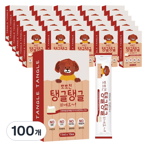 탱고 일회용 저자극 무알콜 입냄새제거 구강청결제 스틱 10p, 110ml, 100개