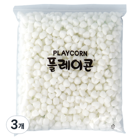 플레이콘 하트모양 미술교구, 흰색, 3개