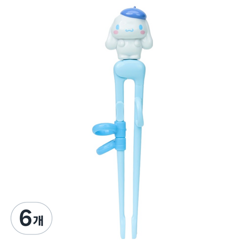 릴팡 더스틱 맥스젓가락 1단계 오른손용 시나모롤, 혼합색상, 단품, 6개