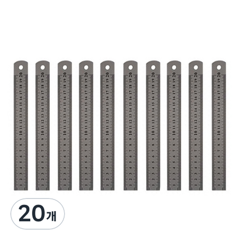 블루마토 스틸자 I-4 20cm, 혼합색상, 20개