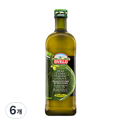 디벨라 엑스트라버진 올리브 오일 클래식, 500ml, 6개