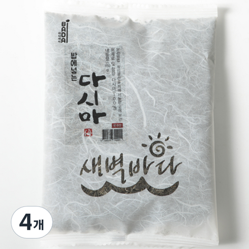 새벽바다 간편식 영양 밥 다시마, 100g, 4개