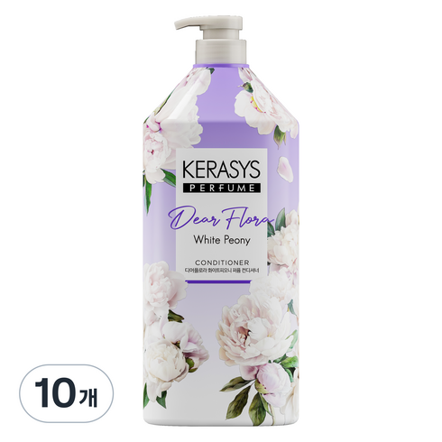 케라시스 디어플로라 퍼퓸컨디셔너 화이트피오니, 1.5L, 10개