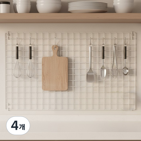 알뜨리 네트 철망 850 x 540 mm, 4개, 화이트