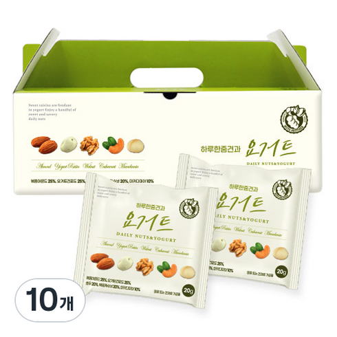 너츠브라더 하루한줌견과 요거트 30p, 600g, 10개