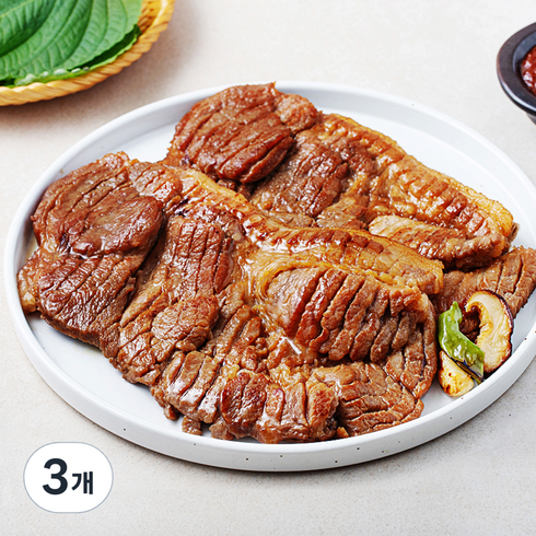 양념 칼집 돼지 왕구이, 1kg, 3개