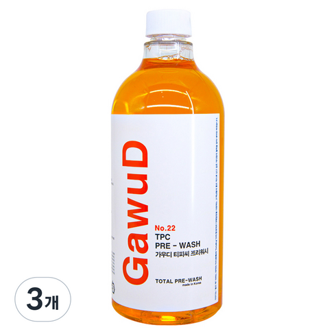 GawuD TPC 중성 프리워시, 3개, 1L