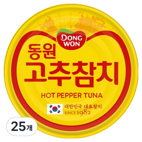 동원참치 고추 참치, 150g, 25개