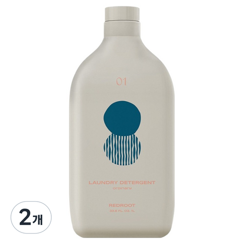 레드루트 비건 세탁세제 오디너리향, 1L, 2개