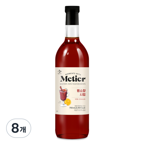 메티에 뱅쇼향 시럽, 8개, 750ml