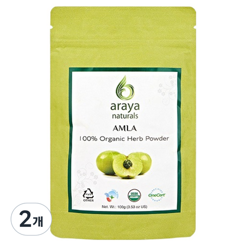 아라야 Naturals 헤나, 2개, 암라