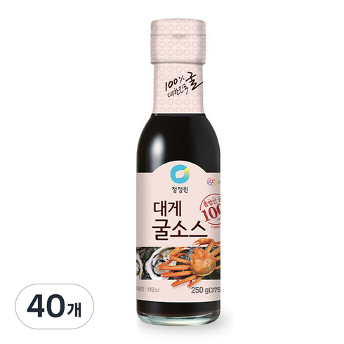 청정원 대게 굴소스, 250g, 40개