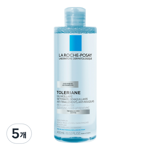 라로슈포제 미셀라 울트라 리엑티브 클렌징워터, 400ml, 5개