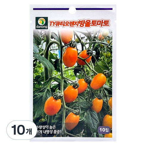 다농 TY 큐티 오렌지 방울토마토 씨앗 10p, 10개