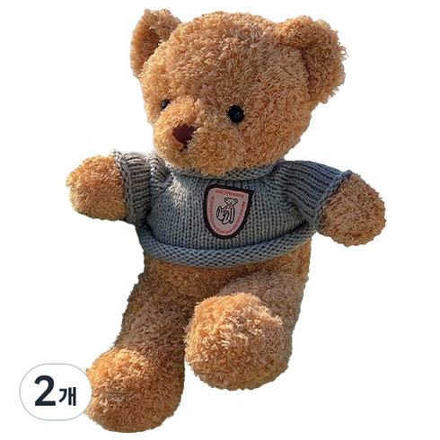 밴프 아동용 곰인형, 50cm, 카키니트(BD013), 2개