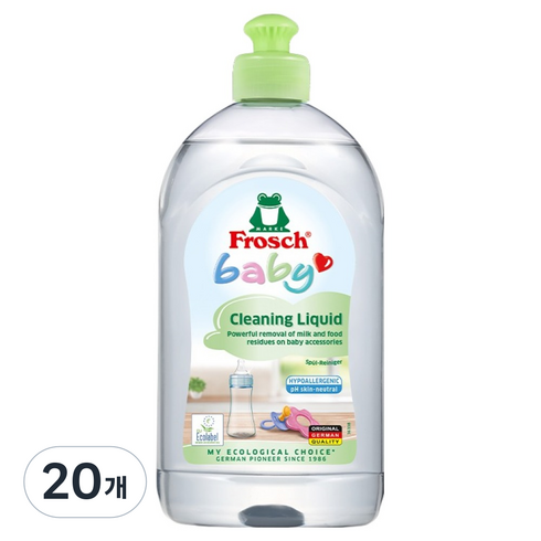 프로쉬 베이비 젖병세제, 500ml, 20개