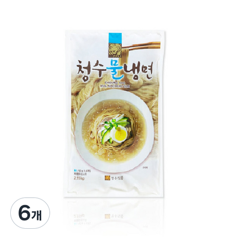 청수식품 물냉면, 2.16kg, 6개