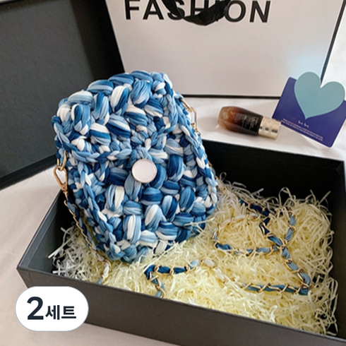 소니오 고급스러운 수제 핸드백 DIY 패키지, 23 딥 트랭퀄리티, 2세트