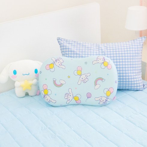 나라홈데코 산리오 캐릭터즈 경추 메모리폼 베개, 시나모롤벌룬