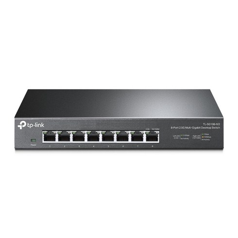 티피링크 8포트 2.5G 데스크탑 스위칭허브, TL-SG108-M2, 1개