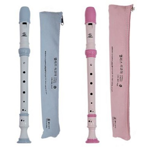 쥬크박스 엘리스 3단 소프라노 칼라리코더 2p, 분홍 + 하늘, 1세트