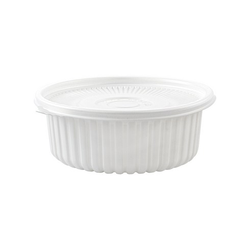 쿡앤락 대성기업 DS 220파이 탕 찜용기 소 백색, 1개, 100개입